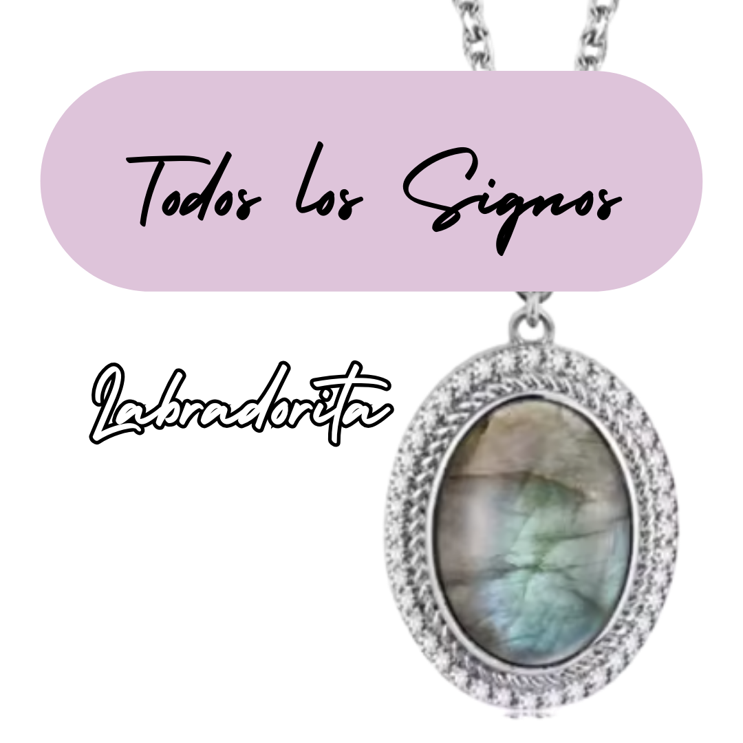 Colgante de Plata de Cáncer - Piedra Natural Labradorita