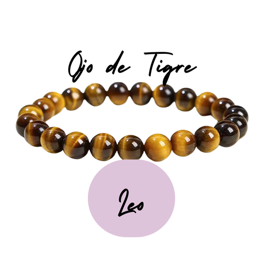 Pulsera de cuentas para Leo - Piedras Naturales Ojo de Tigre