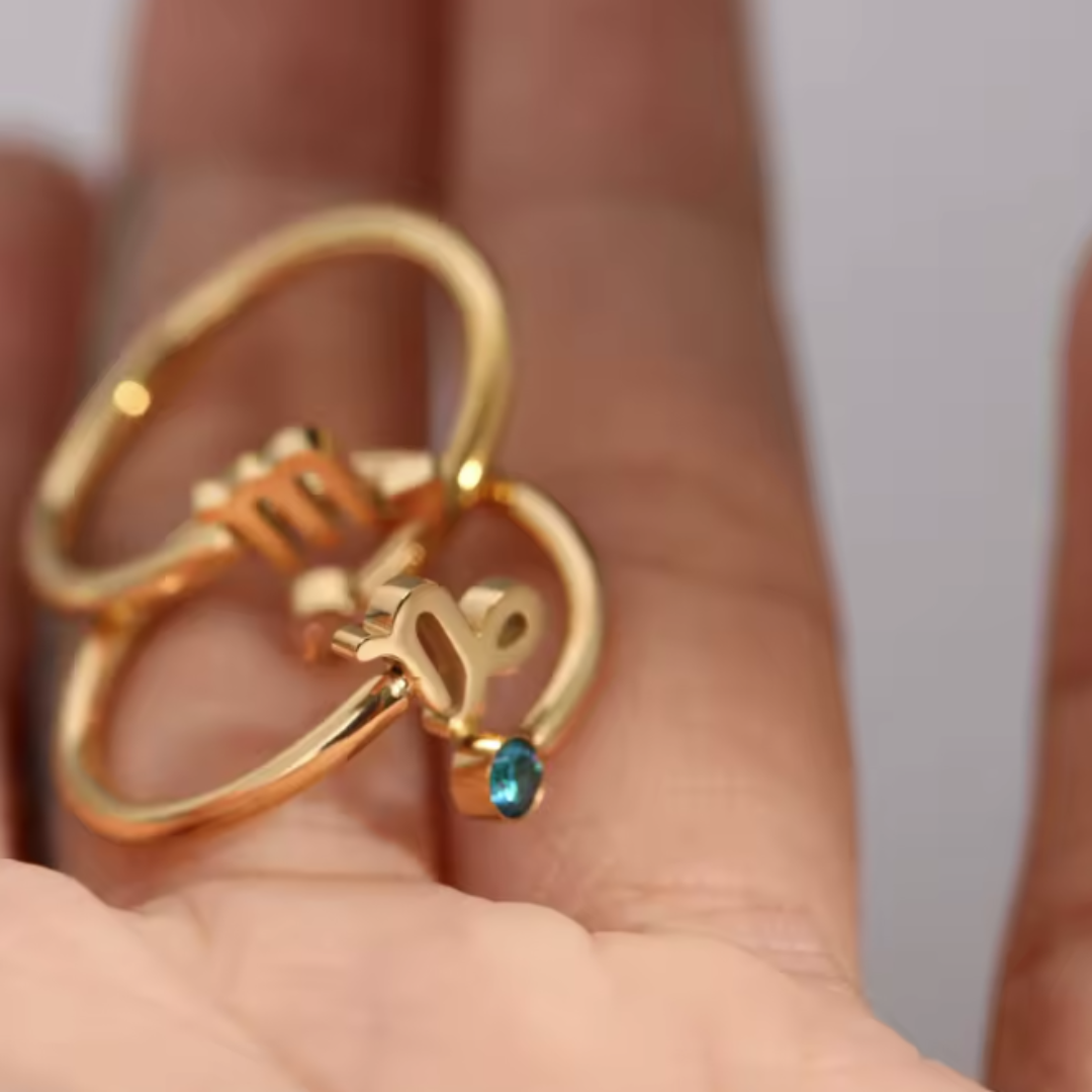 Anillo con Símbolo de ACUARIO