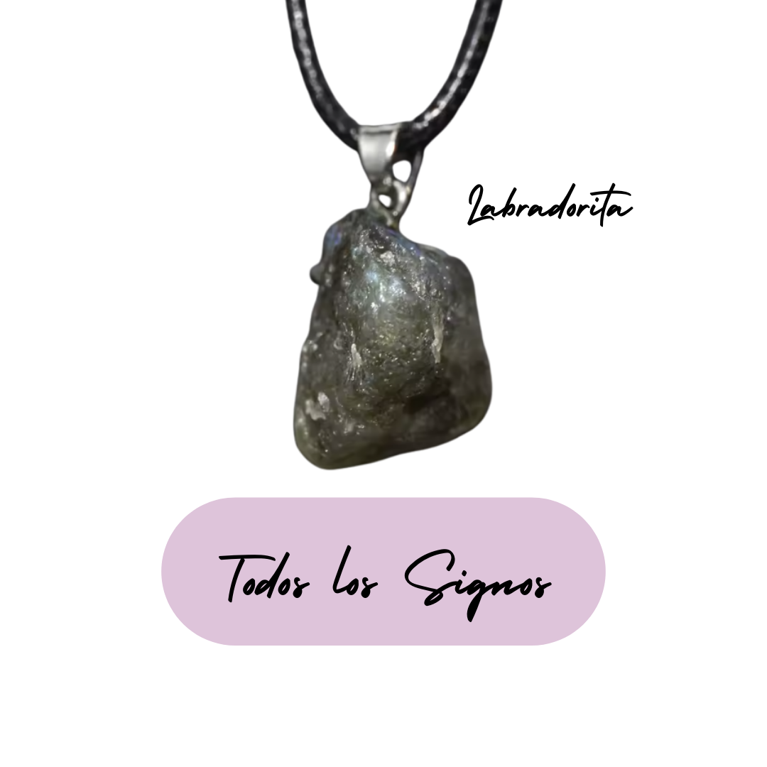 Colgante Energético Cáncer - Piedra Natural Labradorita