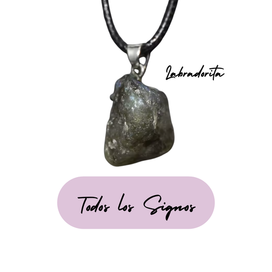 Colgante Energético Leo - Piedra Natural Labradorita