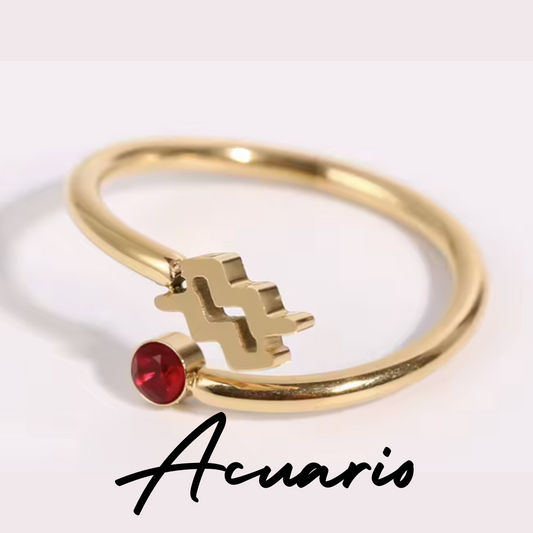 Anillo con Símbolo de ACUARIO