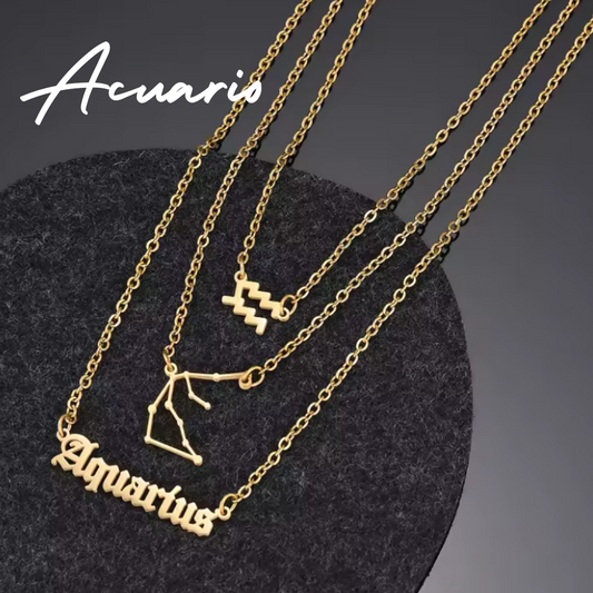 Collar Triple de ACUARIO