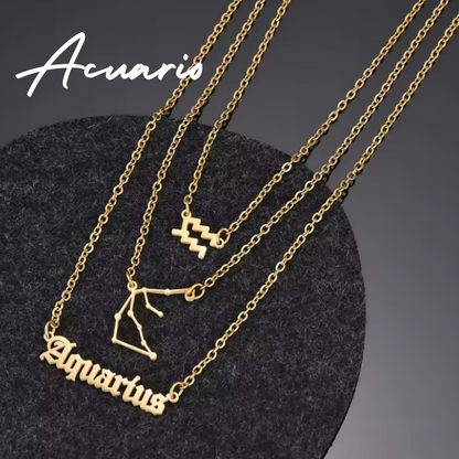 Collar Triple del Zodiaco