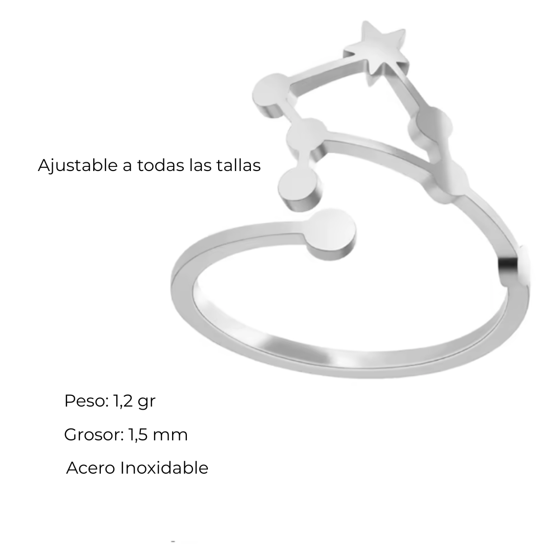 Anillo Constelación del Zodiaco