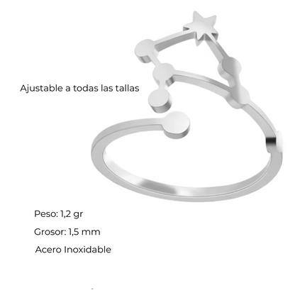Anillo Constelación del Zodiaco