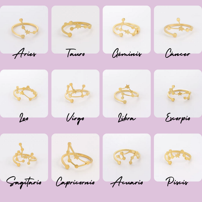 Anillo Constelación del Zodiaco