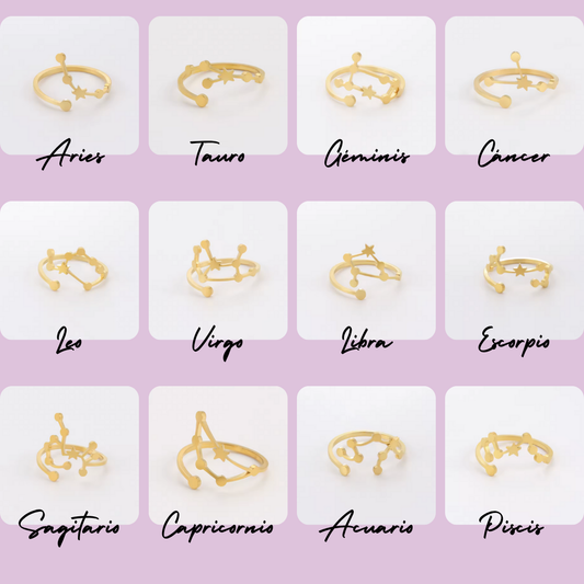 Anillo Constelación del Zodiaco