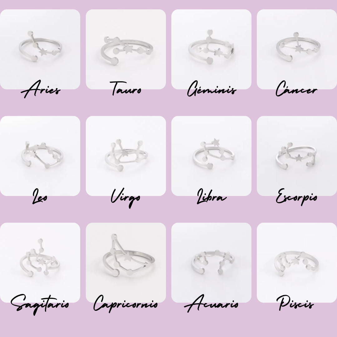 Anillo Constelación del Zodiaco