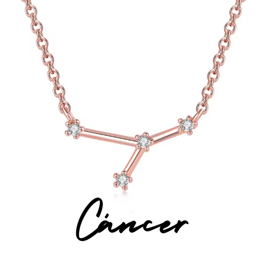 Collar con Constelación de CÁNCER Oro Rosa