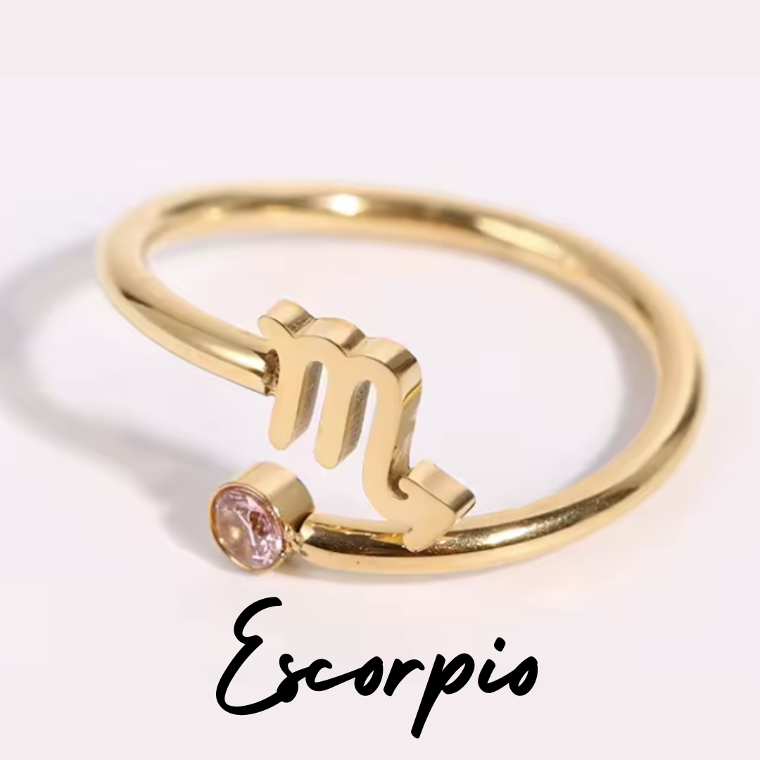Anillo con Símbolo de ESCORPIO