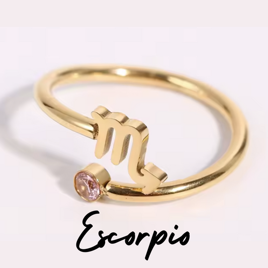 Anillo con Símbolo de ESCORPIO