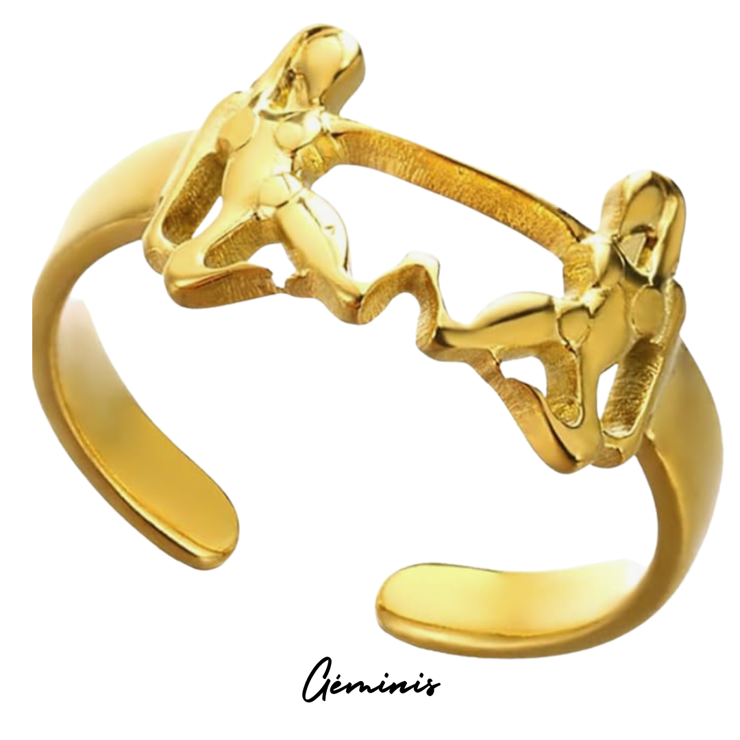 Anillo con Forma de GÉMINIS