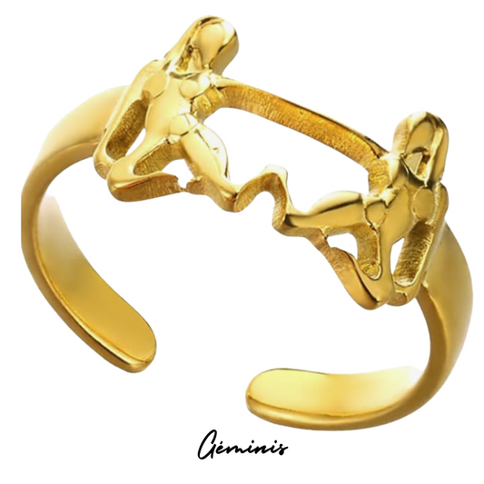 Anillo con Forma de GÉMINIS