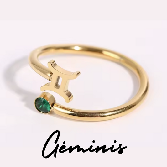 Anillo con Símbolo de GÉMINIS