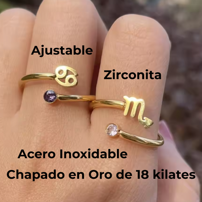 Anillo con Símbolo de ACUARIO
