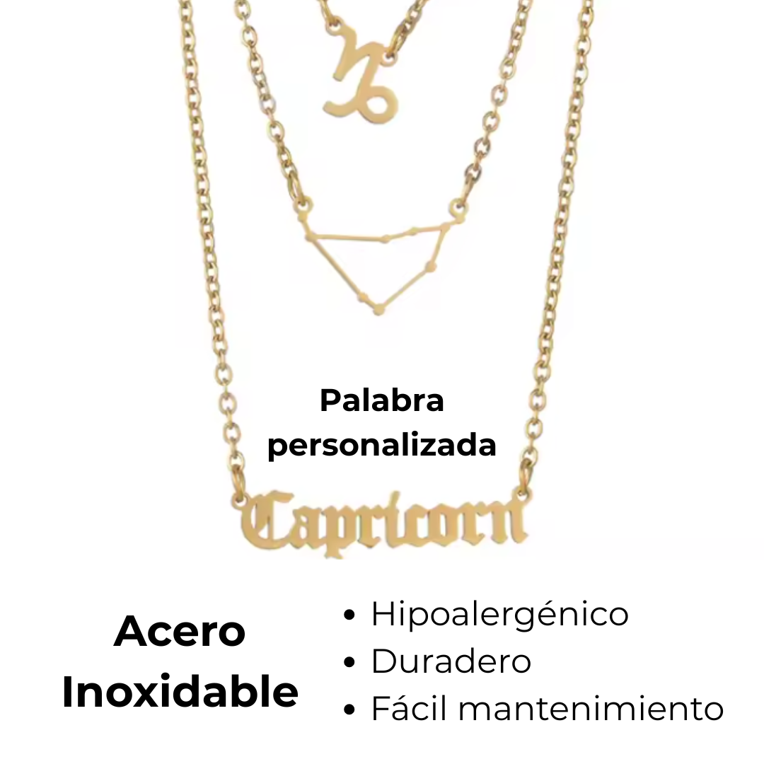 Collar Triple del Zodiaco