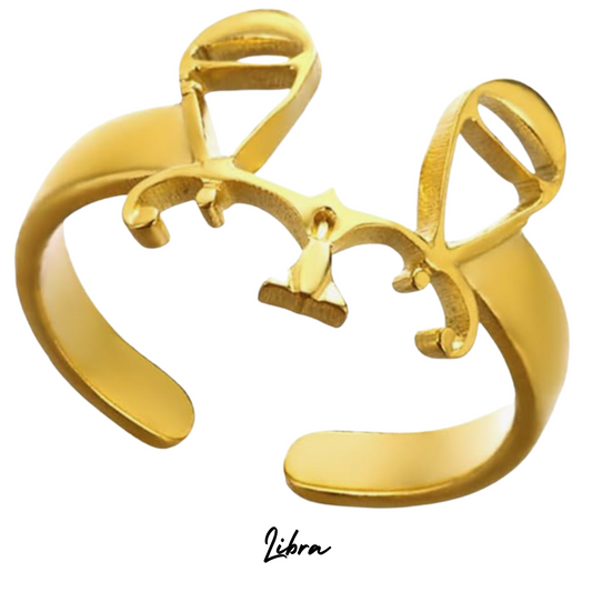 Anillo con Forma de LIBRA