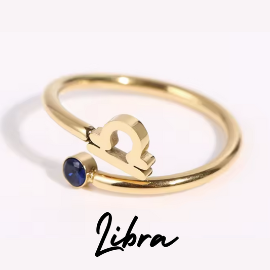 Anillo con Símbolo de LIBRA