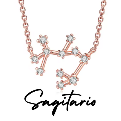 Collar con Constelación de SAGITARIO Oro Rosa